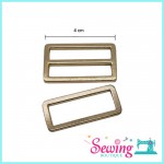 RING - SQUARE&SUN SHAPE-METAL-4CM/3CM/2.5CM (4 COLOR) (2PC/PK)